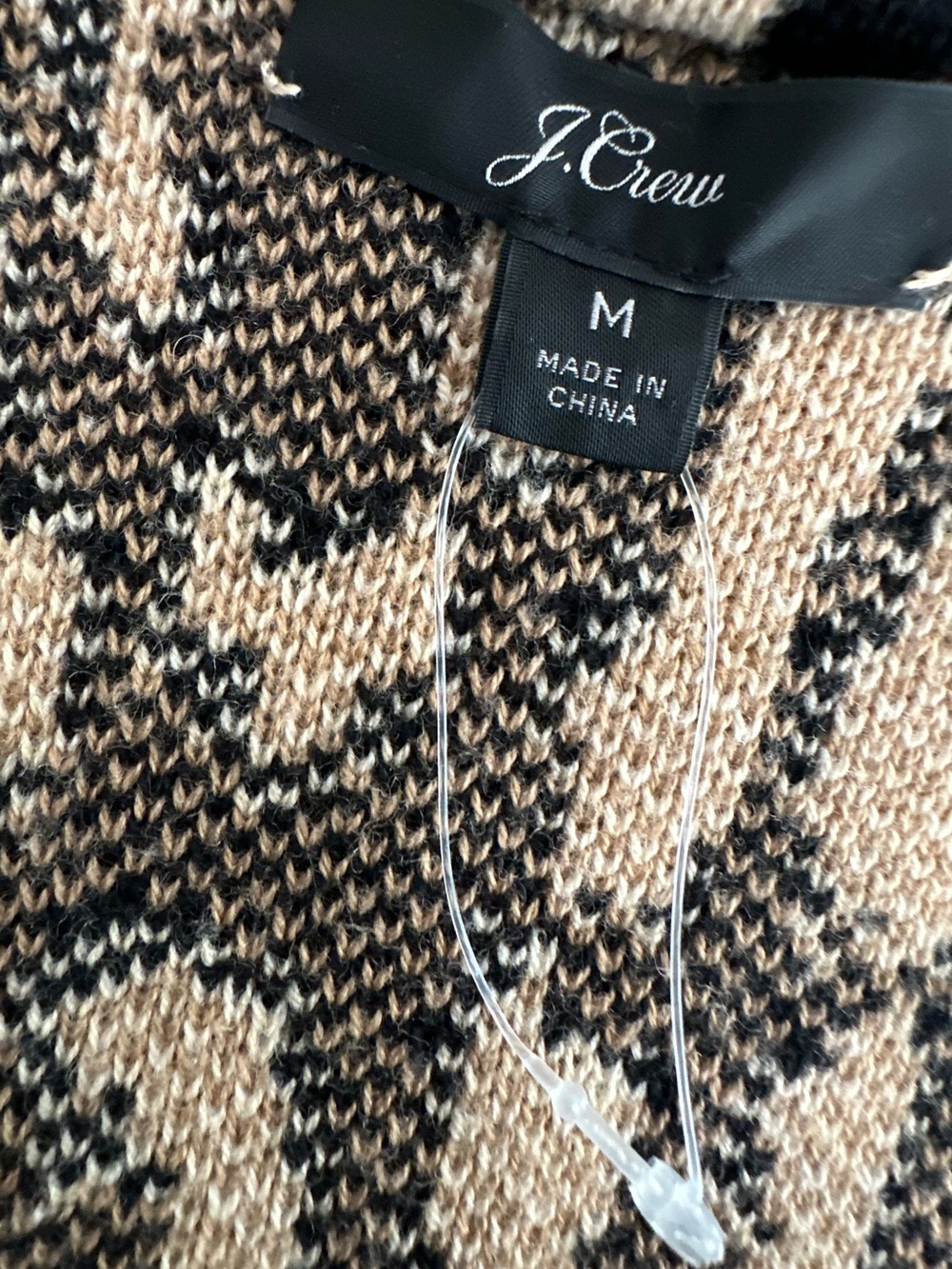 J. Crew Women’s Cheetah Print Knit Cardigan Cotton Blend Sweater Coat Size M - Picture 7 of 11